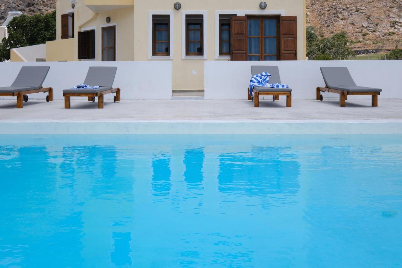 Private Villa Evgenia With Swimming Pool Perissa  Bagian luar foto