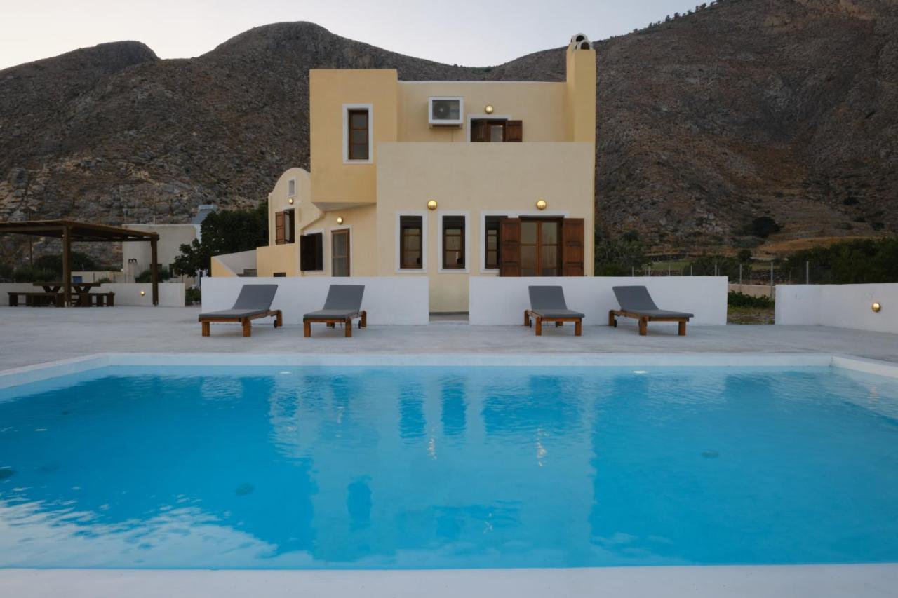 Private Villa Evgenia With Swimming Pool Perissa  Bagian luar foto